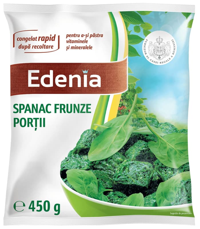 Edenia Spanac frunze portii
