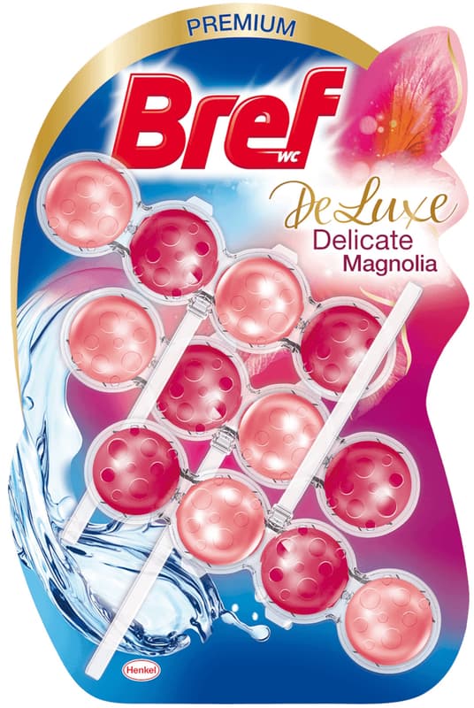 Bref DeLuxe Magnolia Toilet Block 3x50g