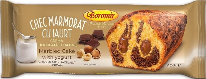 Boromir Chec marmorat cu crema de ciocolata cu alune