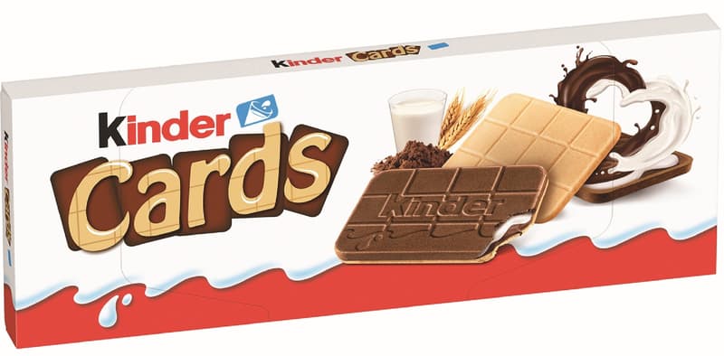 Kinder Cards Biscuiti cu umplutura de lapte