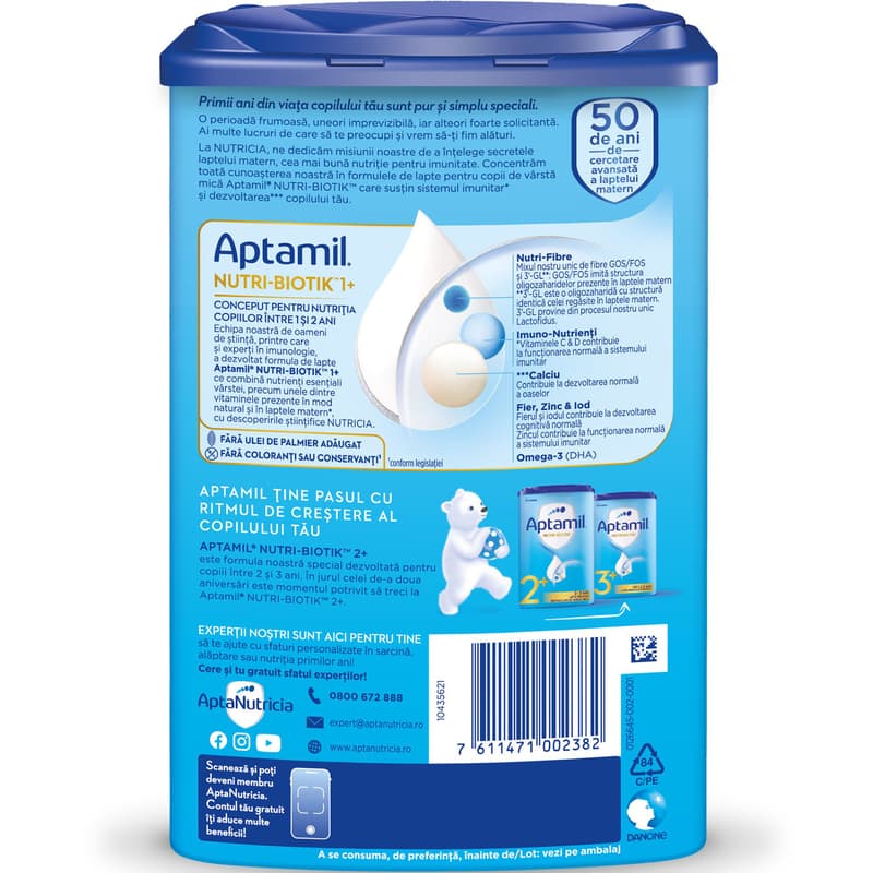 Aptamil 1+, 12-24 luni, Formula de lapte
