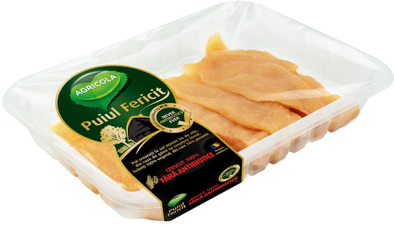 AGRICOLA Happy Chicken Boneless Sliced Chicken Breast Fed with Corn