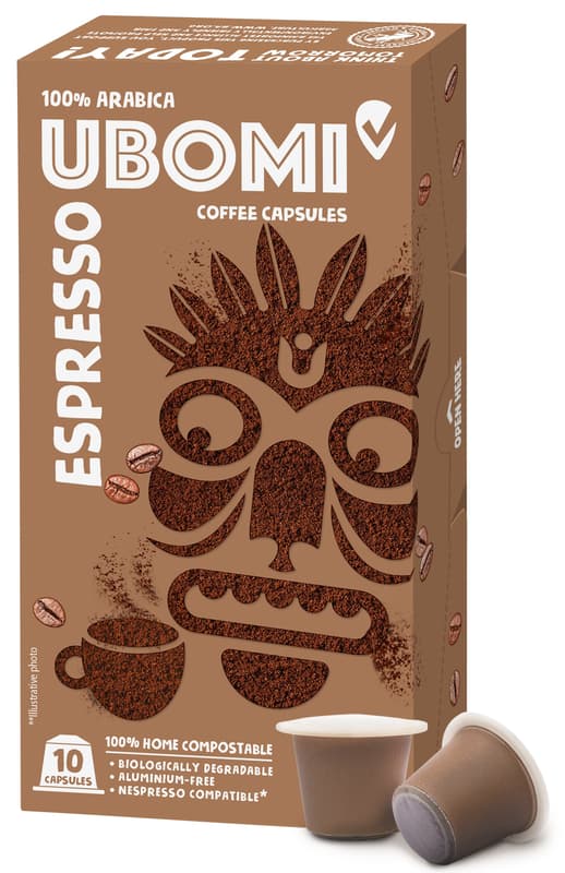 Ubomi Espresso 100% Arabica RFA Capsule compatibile Nespresso