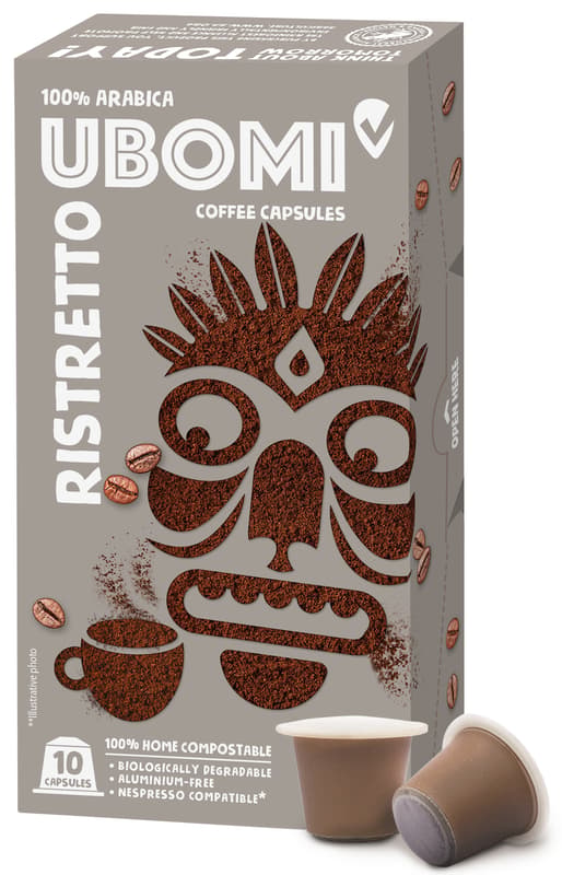 Ubomi Ristretto 100% Arabica RFA capsules Nespresso compatible
