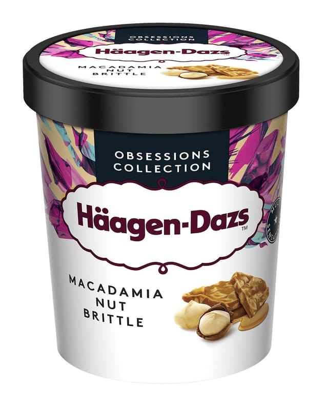 Haagen Dazs Vanilla Ice Cream with Macadamia Nuts
