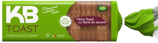 KB Paine toast cu faina de secara
