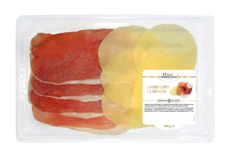 F.lli Parmigiani Antipasto with raw ham and provolone cheese