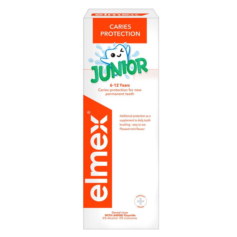 elmex Caries Protection Junior Apa de gura, 6-12ani