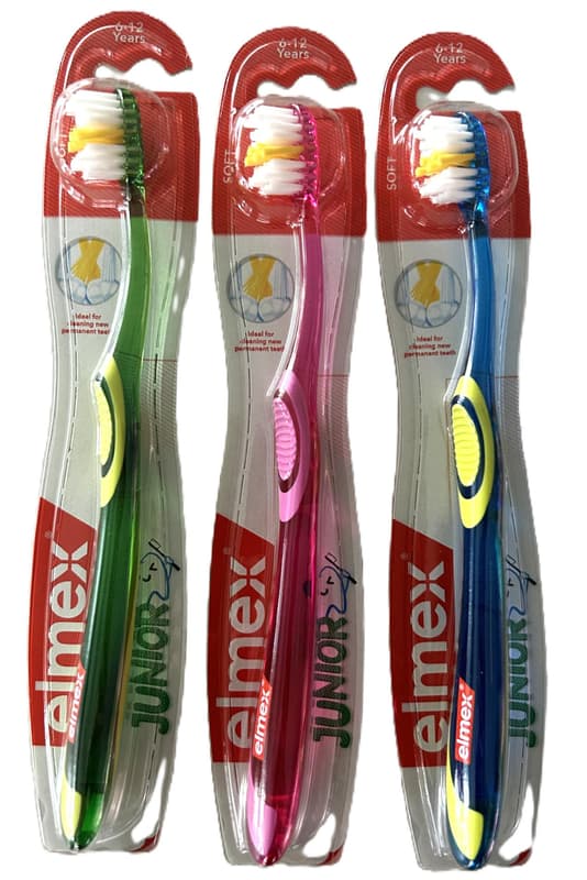 elmex Junior Toothbrush with soft bristles, for children aged 6 - 12