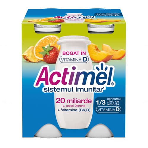 Actimel Iaurt de baut cu multifructe (4x100g)