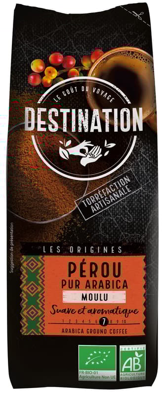 Destination ECO Cafea macinata origini Peru pur arabica