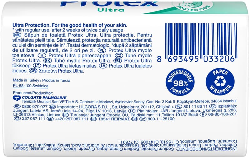 Protex Ultra Sapun solid cu ingredient natural antibacterian