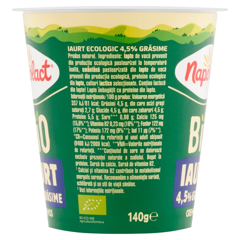 Napolact ECO Napolact Cremos Yogurt 4.5% Glass