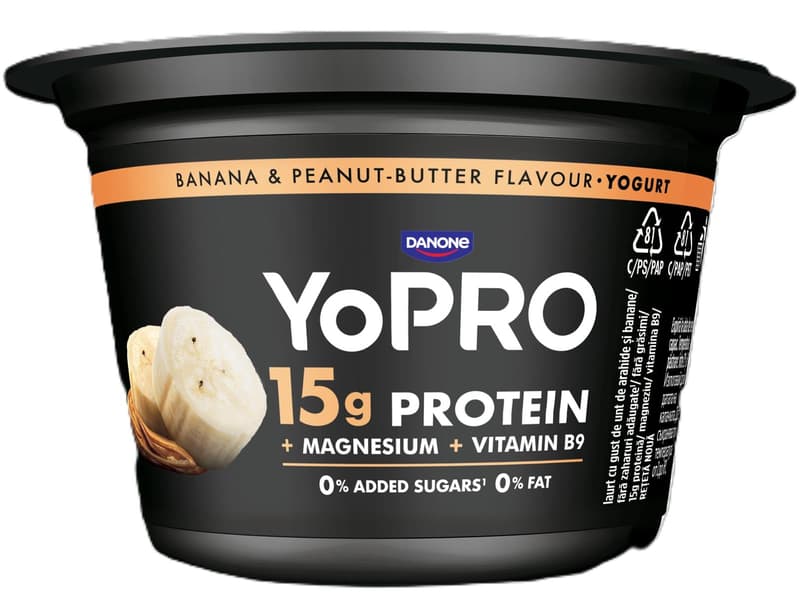 YoPRO Iaurt proteic cu unt de arahide si banane