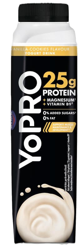 YoPRO - Protein Yogurt Drink with Vanilla and Biscuit Flavor