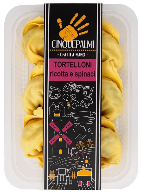 Cinquepalmi Tortelli Ricotta, Spinach and Grana Padano