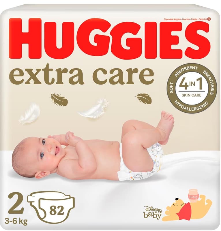 Scutece Huggies Extra Care Mega marimea 2, 3-6 kg