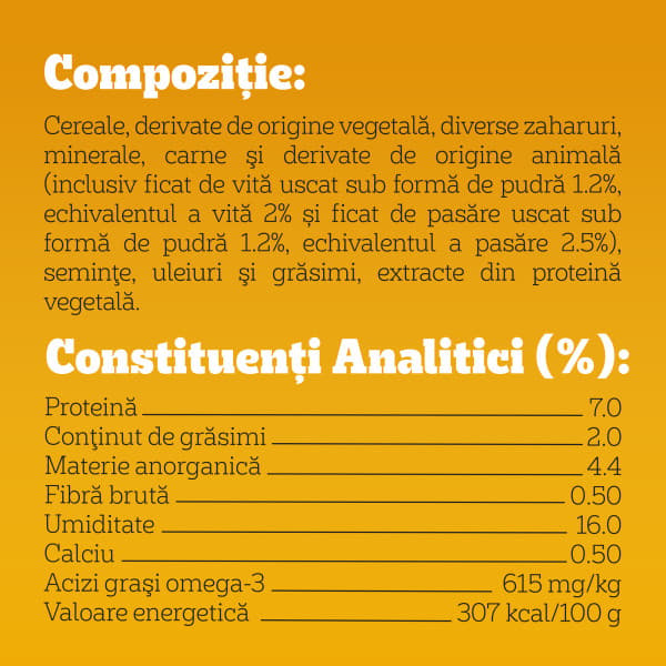 Pedigree Jumbone Batoane pentru caini de talie mica, cu aroma de vita si pasare 4 bucati