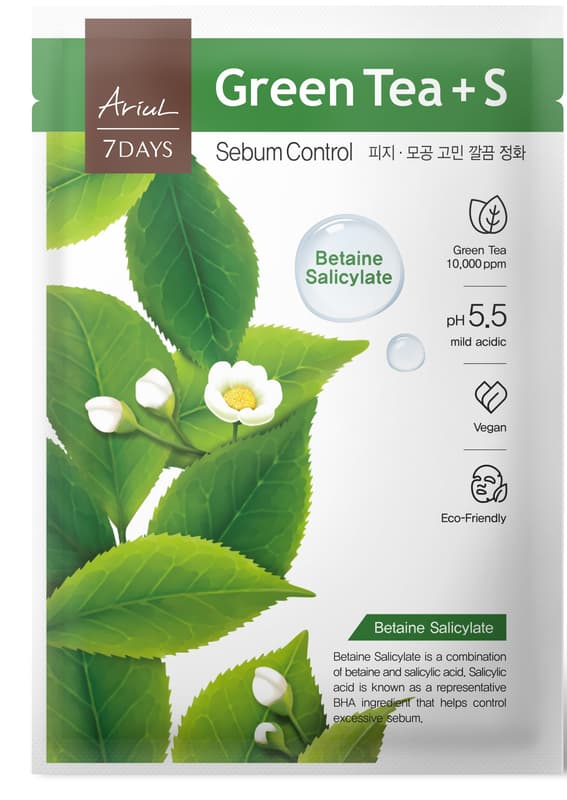 Ariul 7Days Plus Green Tea + S Salicylic Betaine Sebum Control Mask