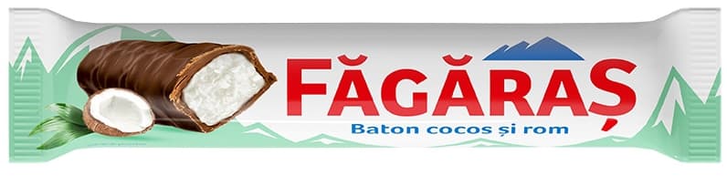 Fagaras Baton de ciocolata cu cocos si rom