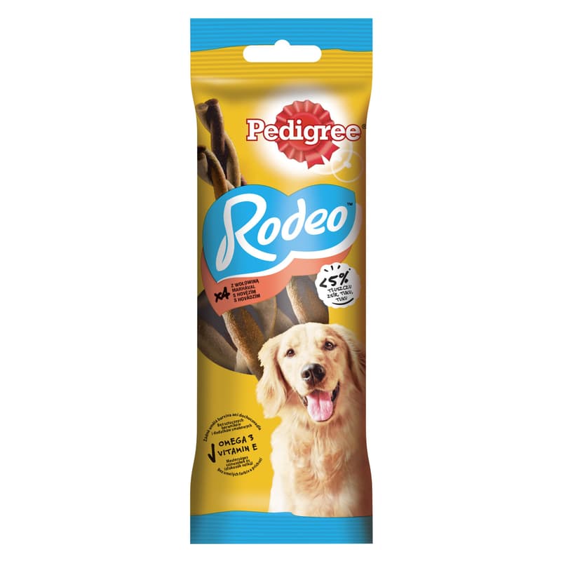 Pedigree Rodeo Recompense pentru caini, cu vita