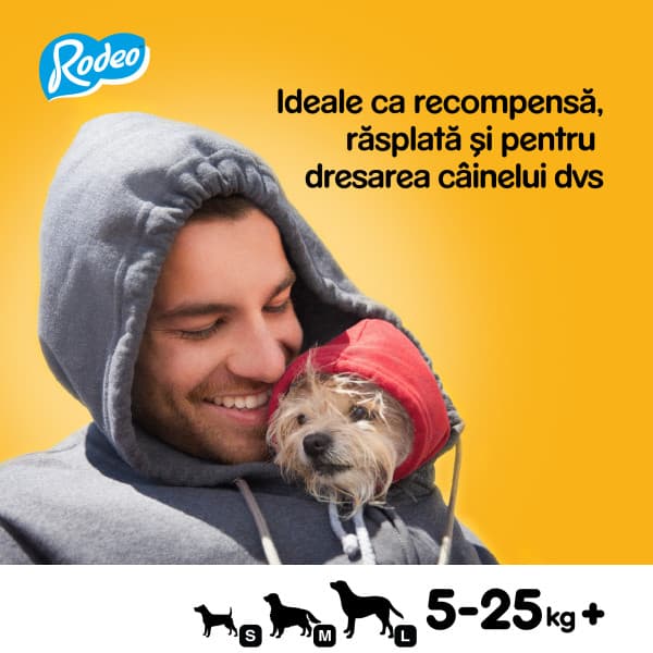 Pedigree Rodeo Recompense pentru caini, cu vita