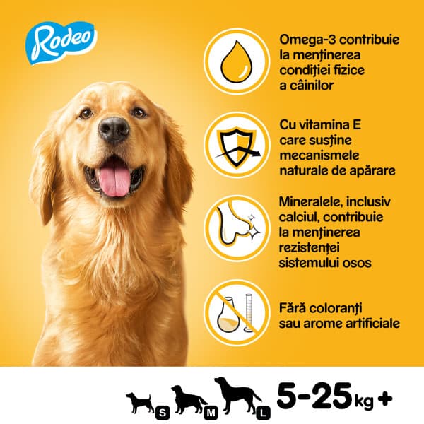 Pedigree Rodeo Recompense pentru caini, cu vita