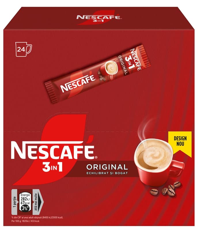 Nescafe Cafea solubila Nescafe 3in1 Original 24x15.5g