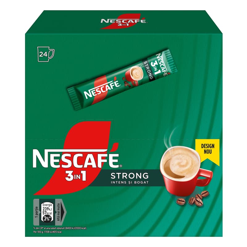 Nescafe Cafea solubila Nescafe 3in1 Strong 24x14g