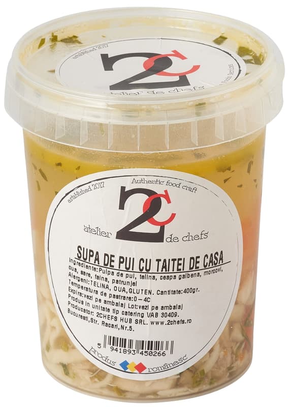 2C' Supa de pui cu taitei de casa