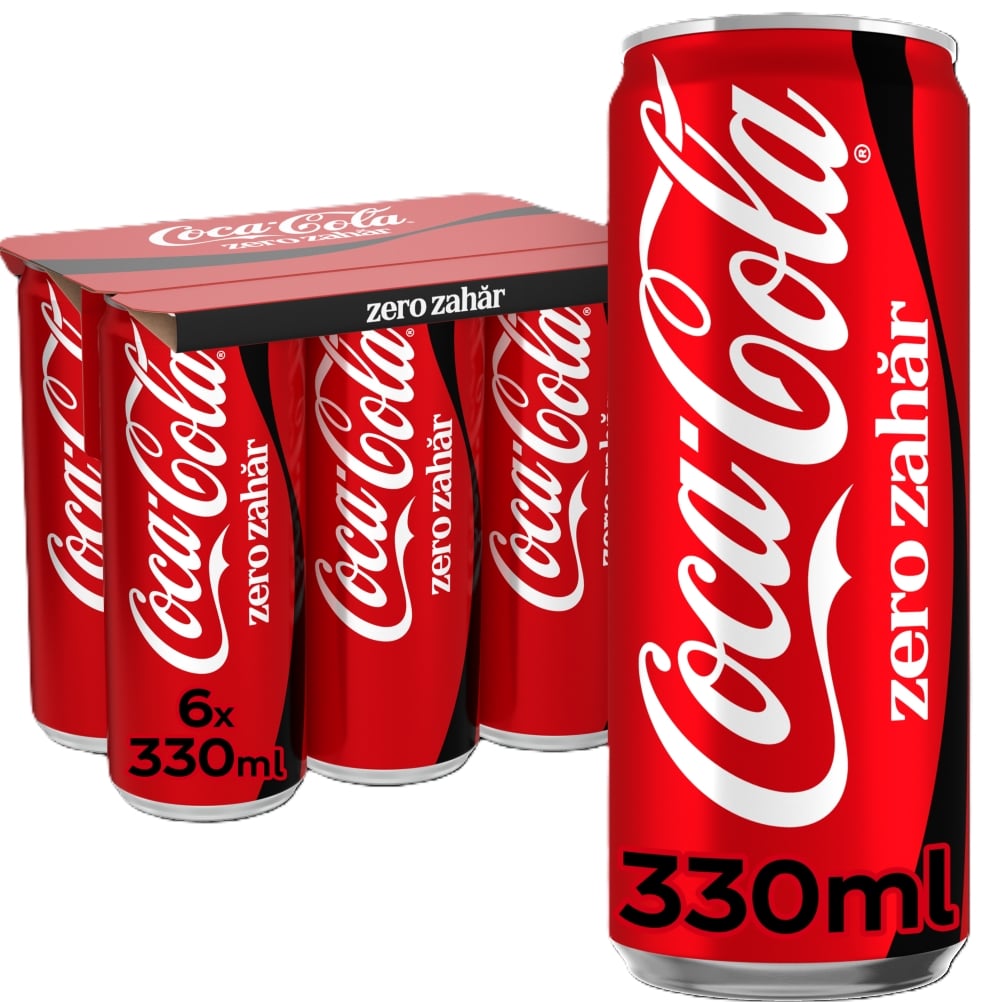 Coca Cola Zero Bautura racoritoare carbogazoasa 4 pack doza