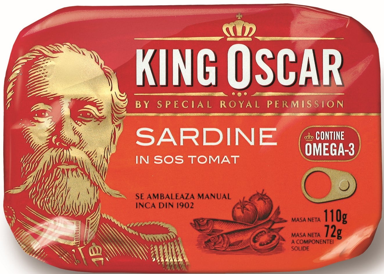 King Oscar Sardine baltice in sos tomat