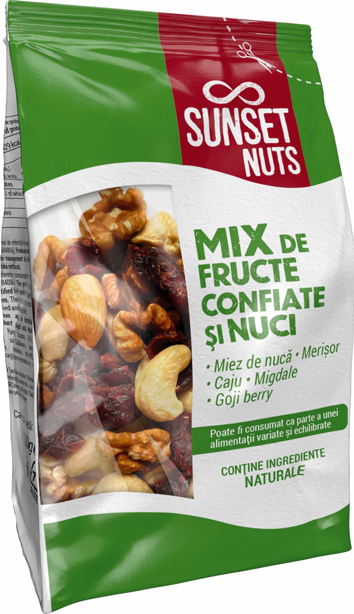 Sunset Nuts Mix de fructe confiate si nuci