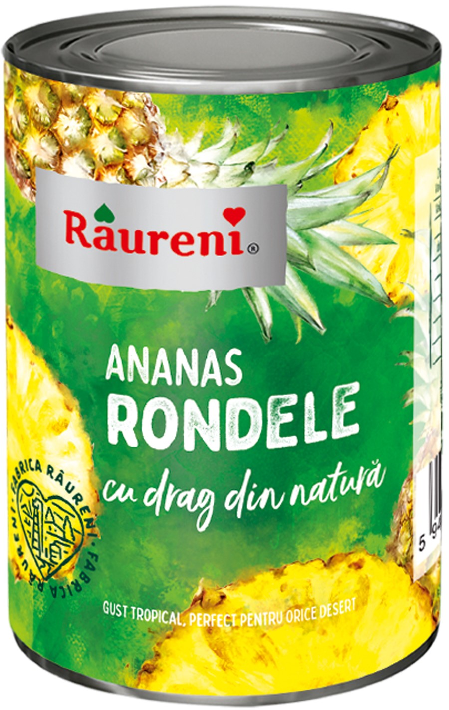 Raureni Compot ananas rondele in sirop