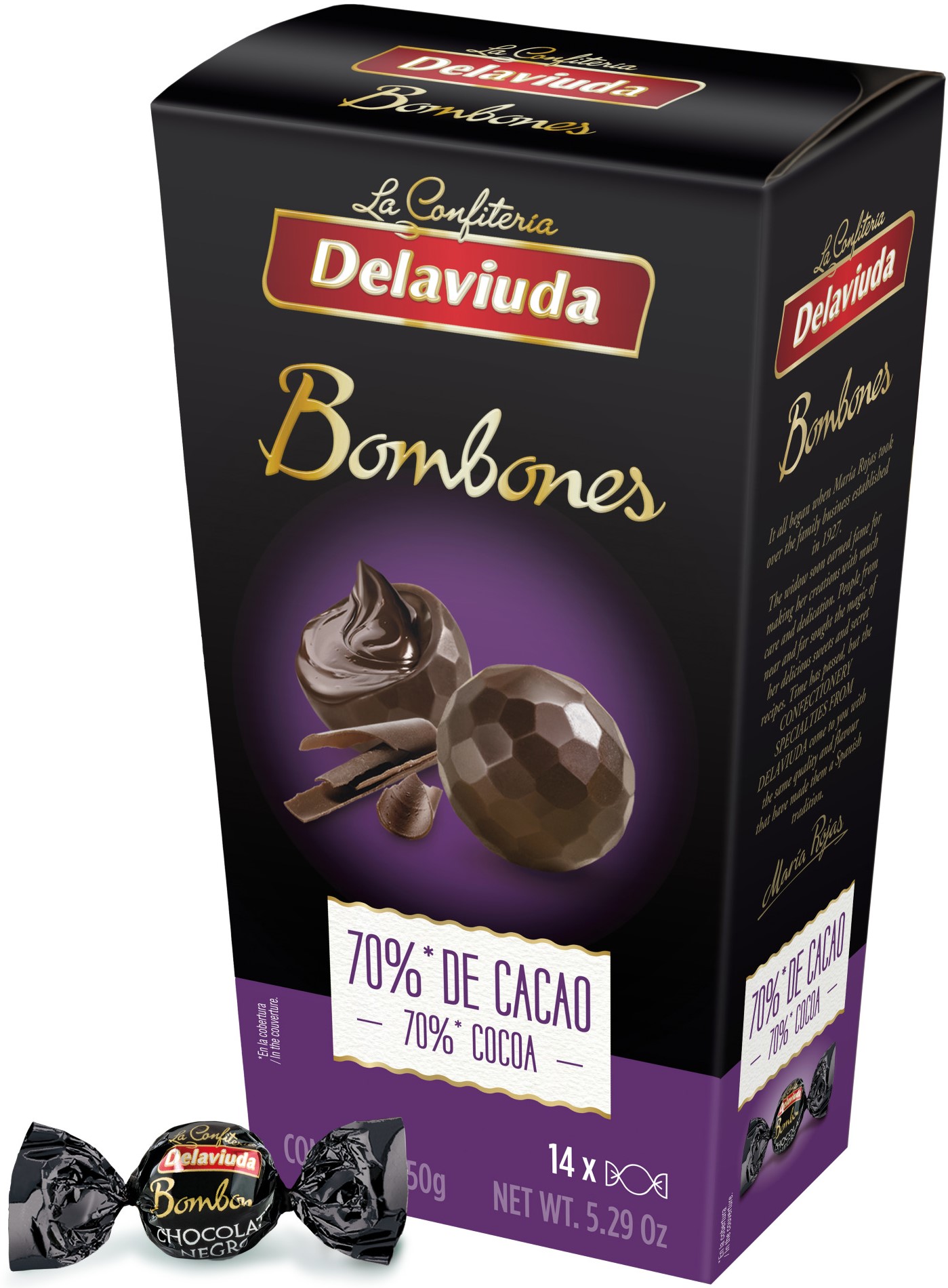 Delaviuda Praline ciocolata neagra