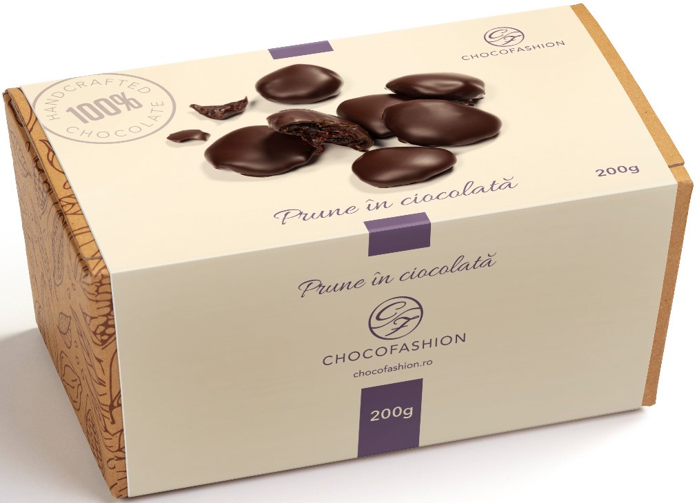 ChocoFashion Tableta ciocolata neagra cu portocala confiata si migdale