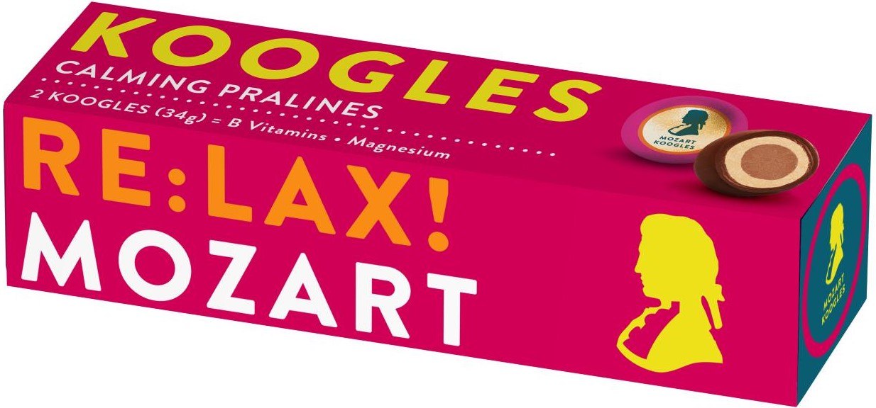 Mozart Koogles Relaxing RE:LAX Pralines de ciocolata umplute cu