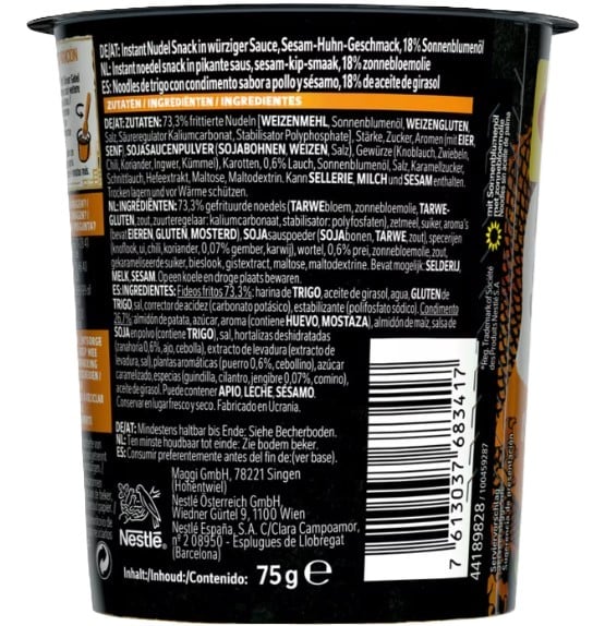 Maggi Saucy Noodles Sesame Chicken Taitei instant