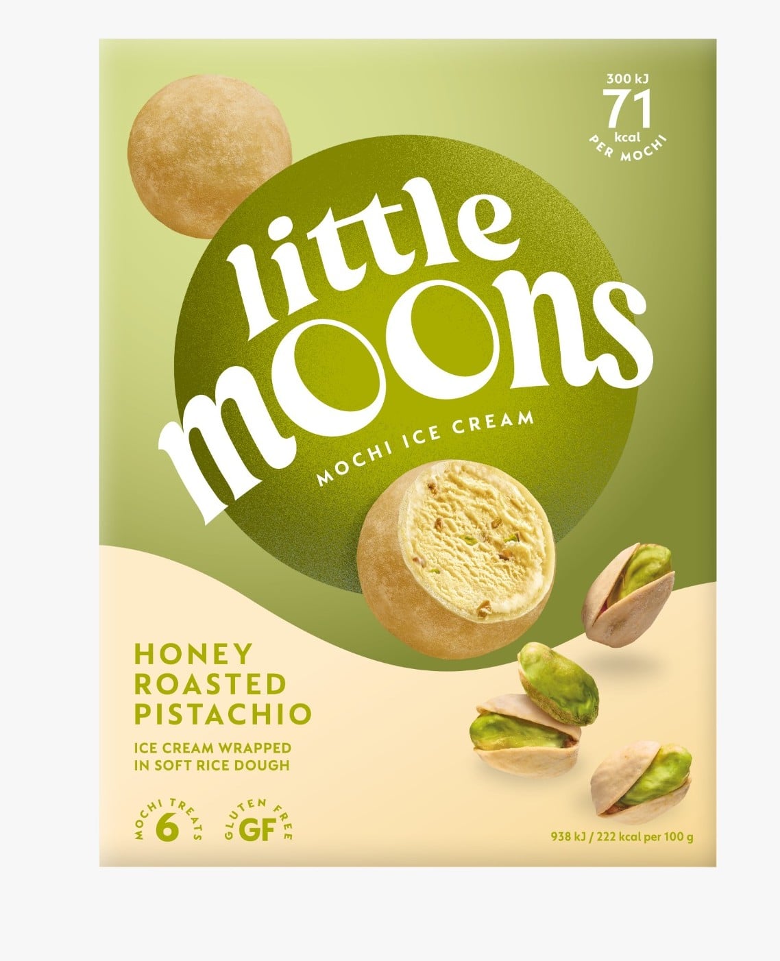 Little Moons Inghetata mochi cu fistic
