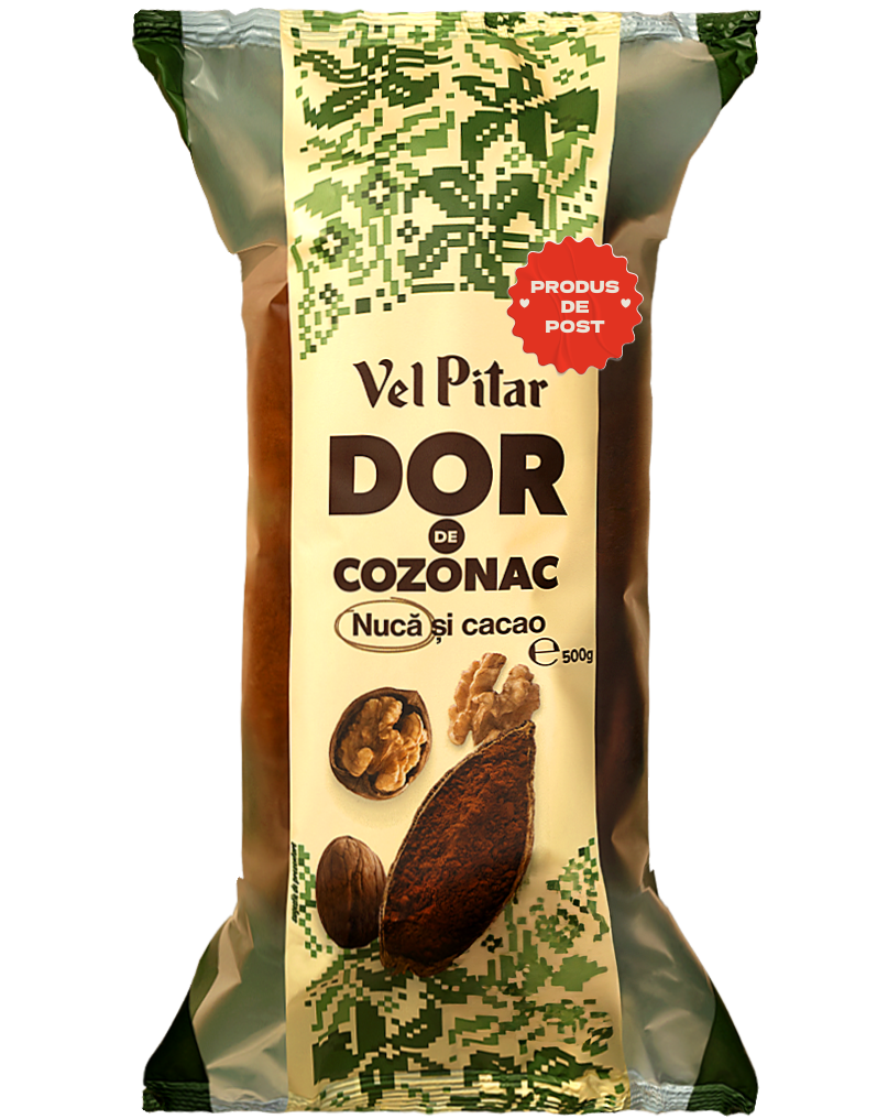 DOR Cozonac cu stafide, nuca si cacao