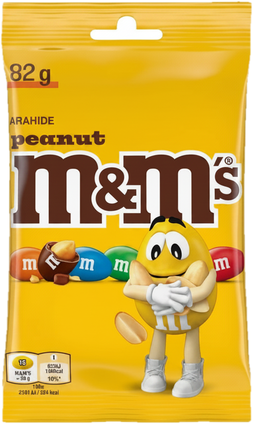 M&M's Ciocolata cu lapte, cu glazura crocanta si colorata