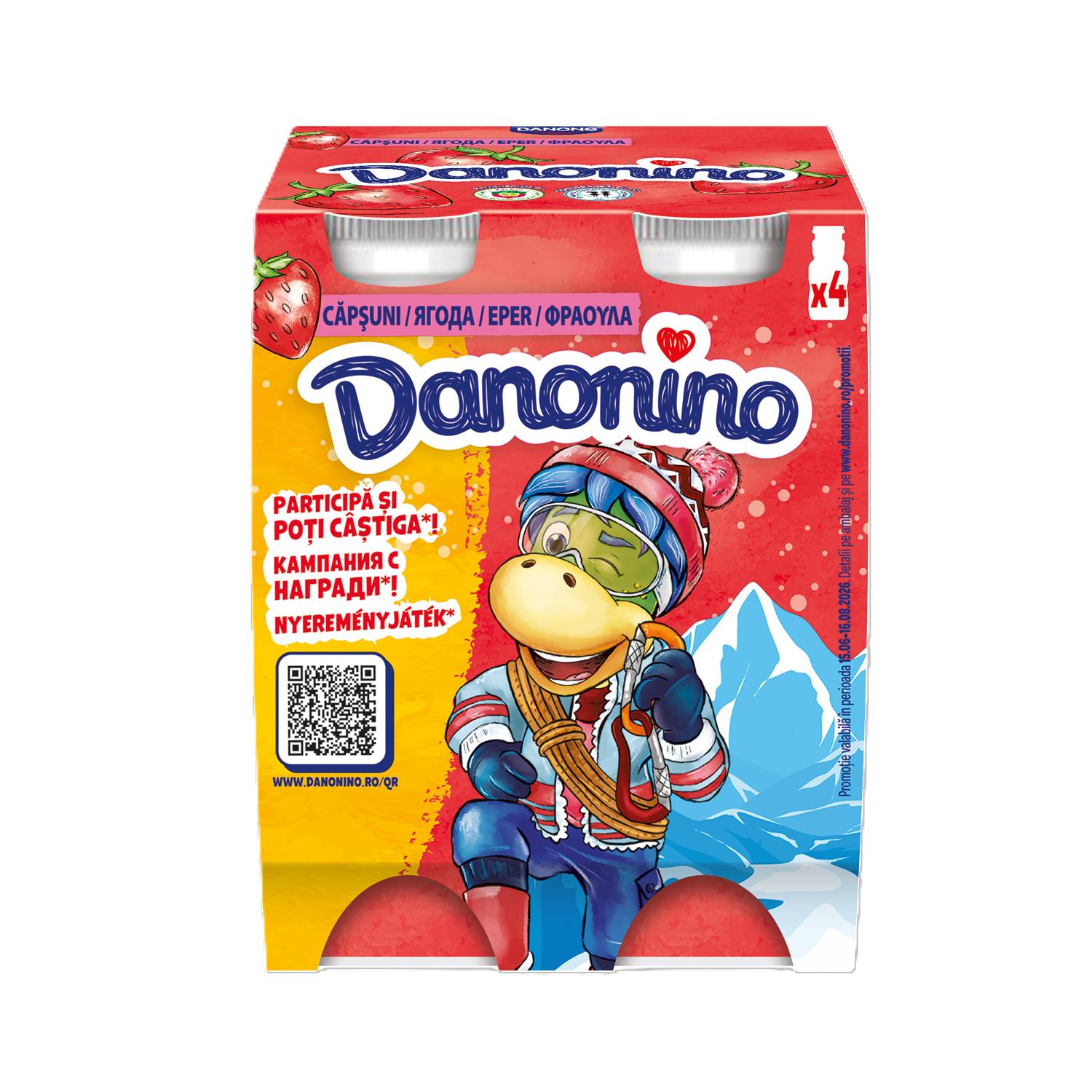 Danonino Branzica de vaci pentru copii cu capsuni/cirese/zmeura
