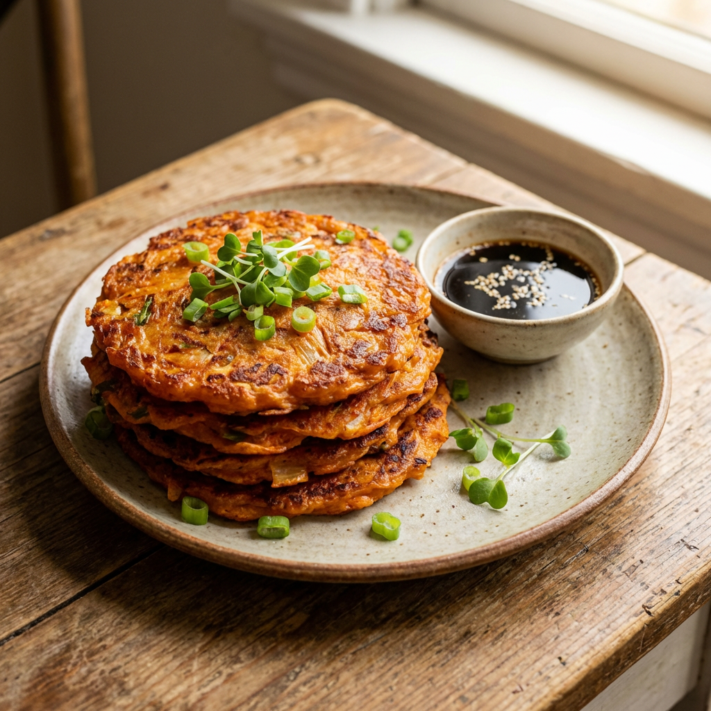 Clătite coreene cu kimchi Kimchijeon