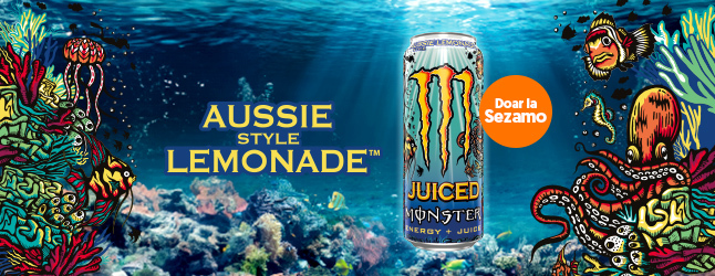 Monster Aussie Style Lemonade - Noua Aromă | Sezamo.ro